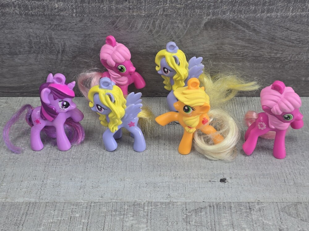 McDonald's My Little Pony Friendship is Magic Small Pony Lot Of 6 Bin 105